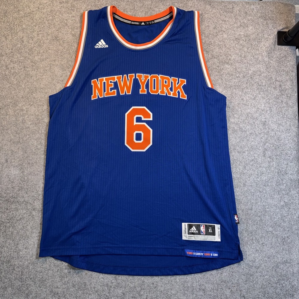 Adidas Kristaps Porzingis New York‎ Knicks Jersey XL Blue Swingman Polyester